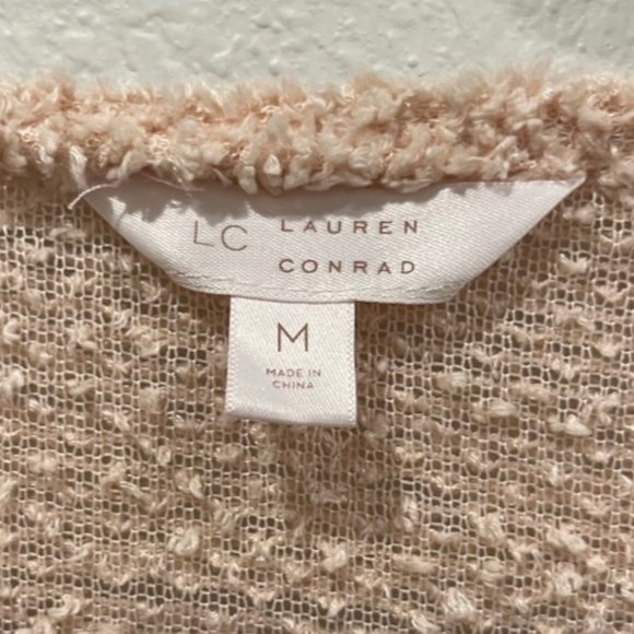 LC LAUREN CONRAD Collar Pink Top Pade - Picture 2 of 4